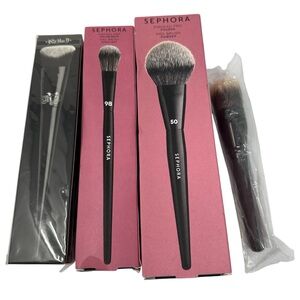 Sephora Kat Von D BareMinerals Lot of 4 Face Makeup Brushes NEW